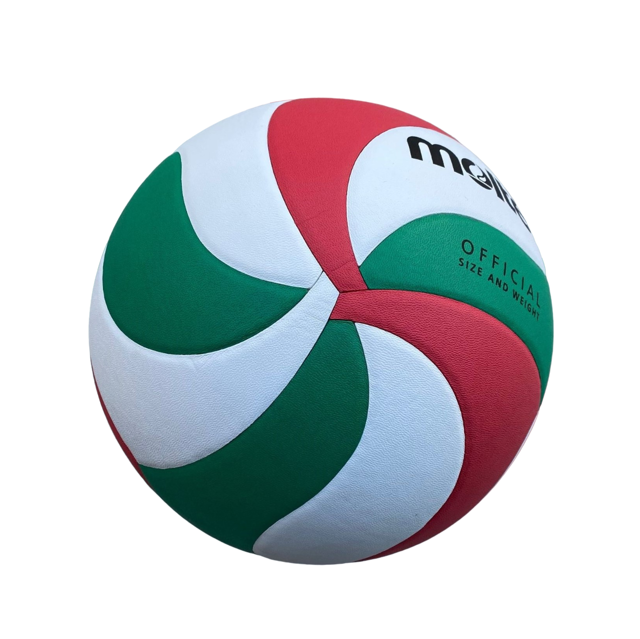 Molten Pallone da pallavolo da allenamento V5M4000 approvato FIVB verde-bianco-rosso misura 5