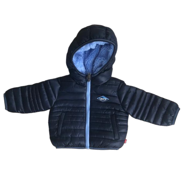 Levi's Kids Piumino con cappuccio da ragazzo foderato in sherpa 9EF434-C8D blu