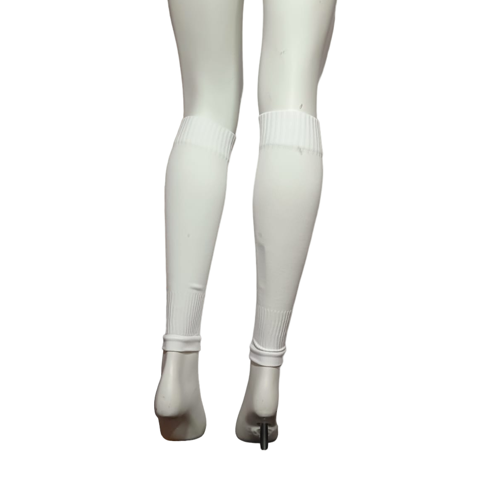 TRS calza tecnica da calcio + scaldamuscolo P644+P777 bianco