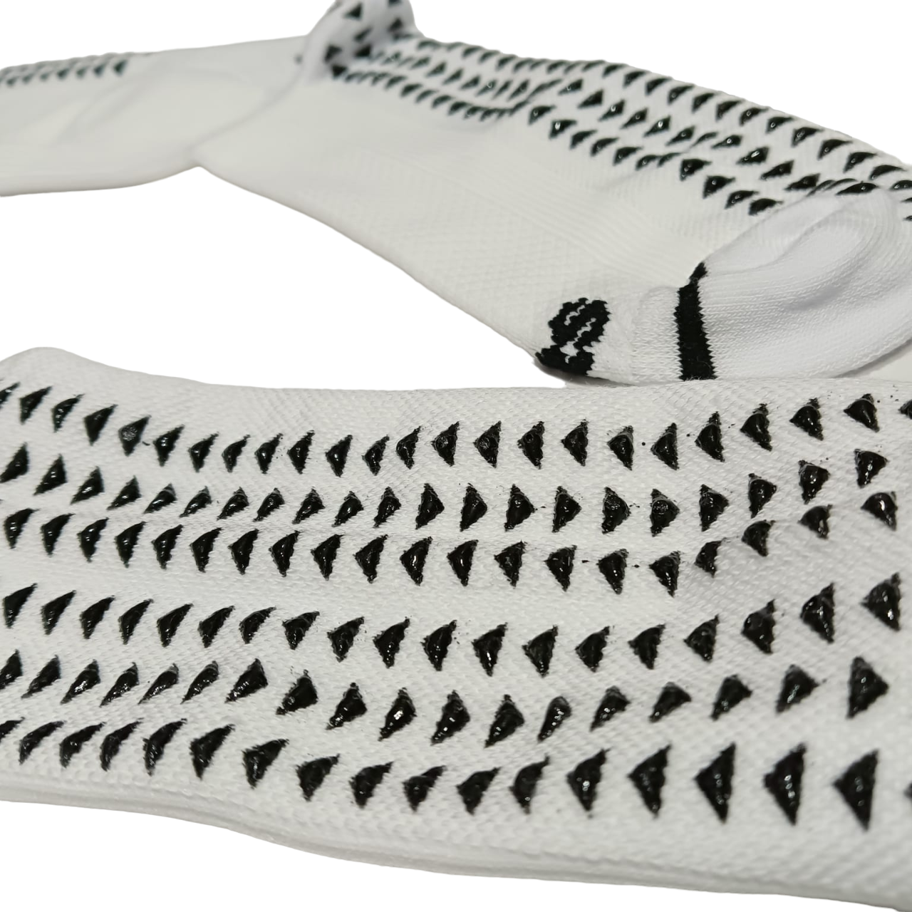 TRS calza tecnica da calcio + scaldamuscolo P644+P777 bianco