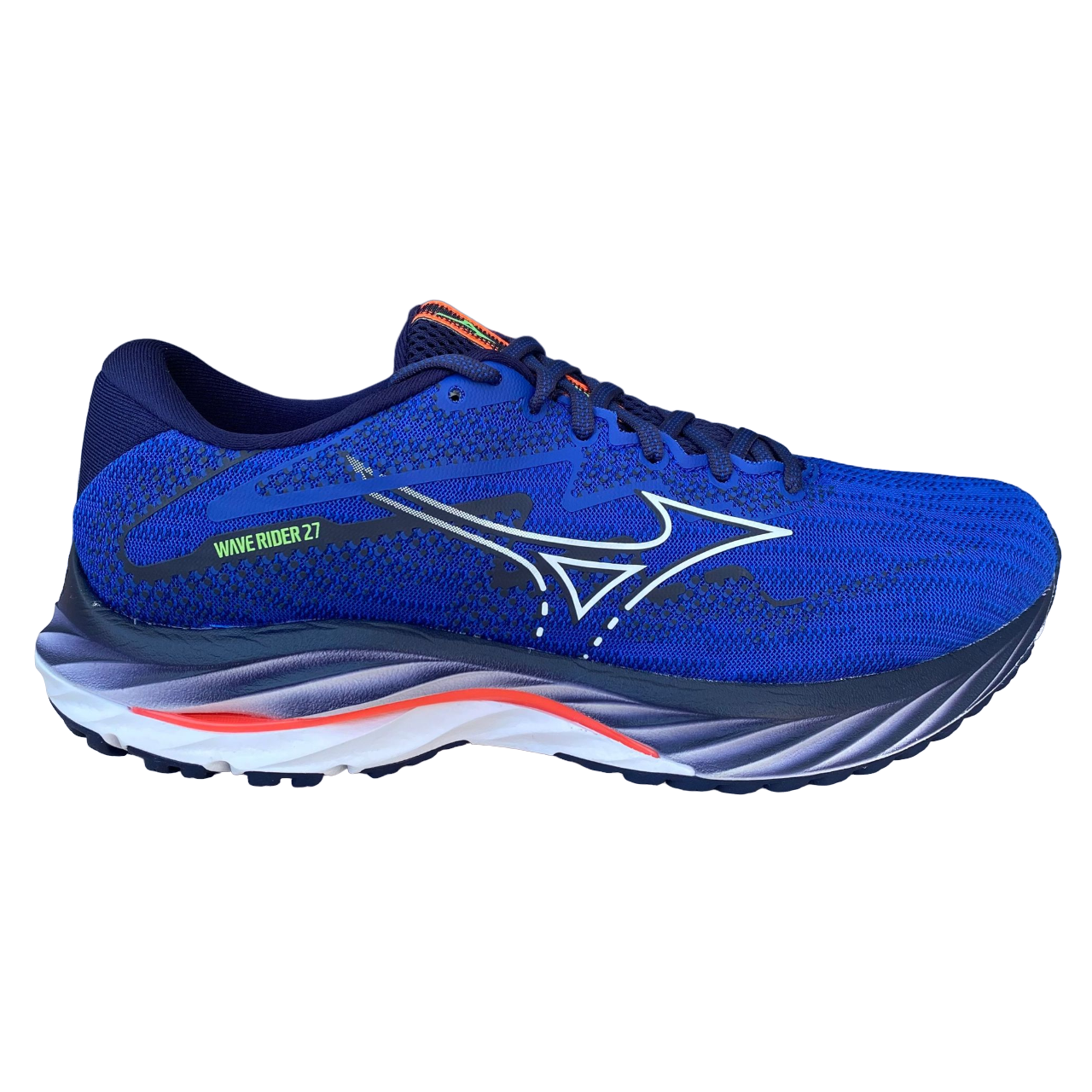 Mizuno men's running shoe with ultra soft cushioning Wave Rider 27 J1GC230305 blue