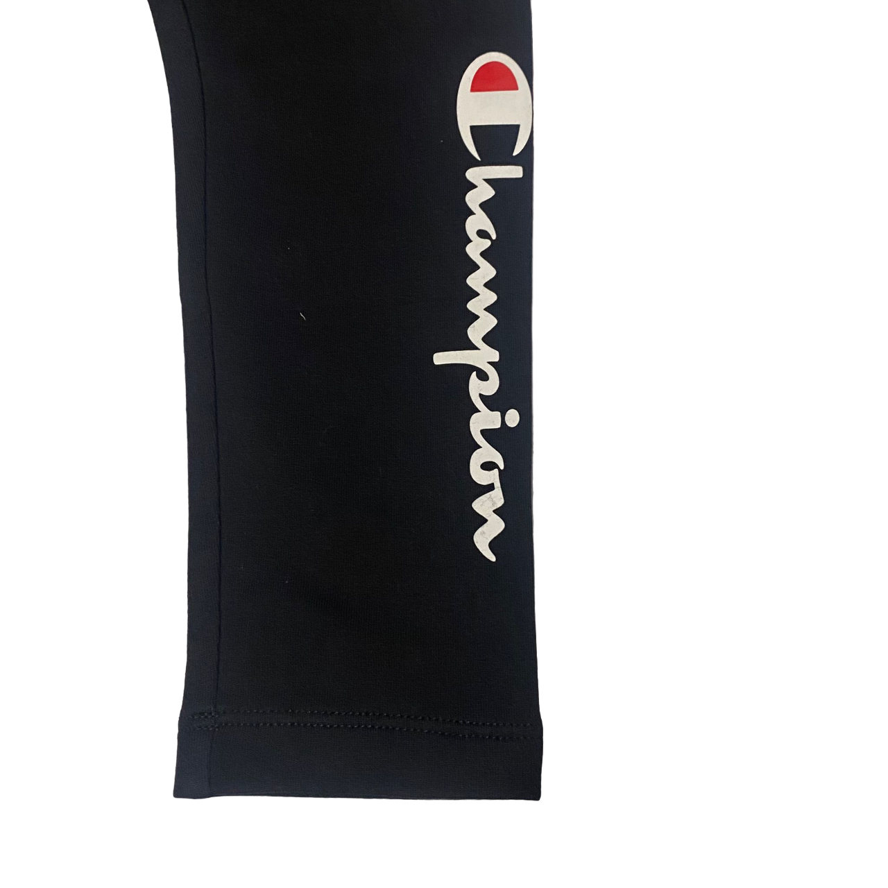 Champion pantalone sportivo da ragazza con logo sulla gamba Leggings American 404769 KK001 nero