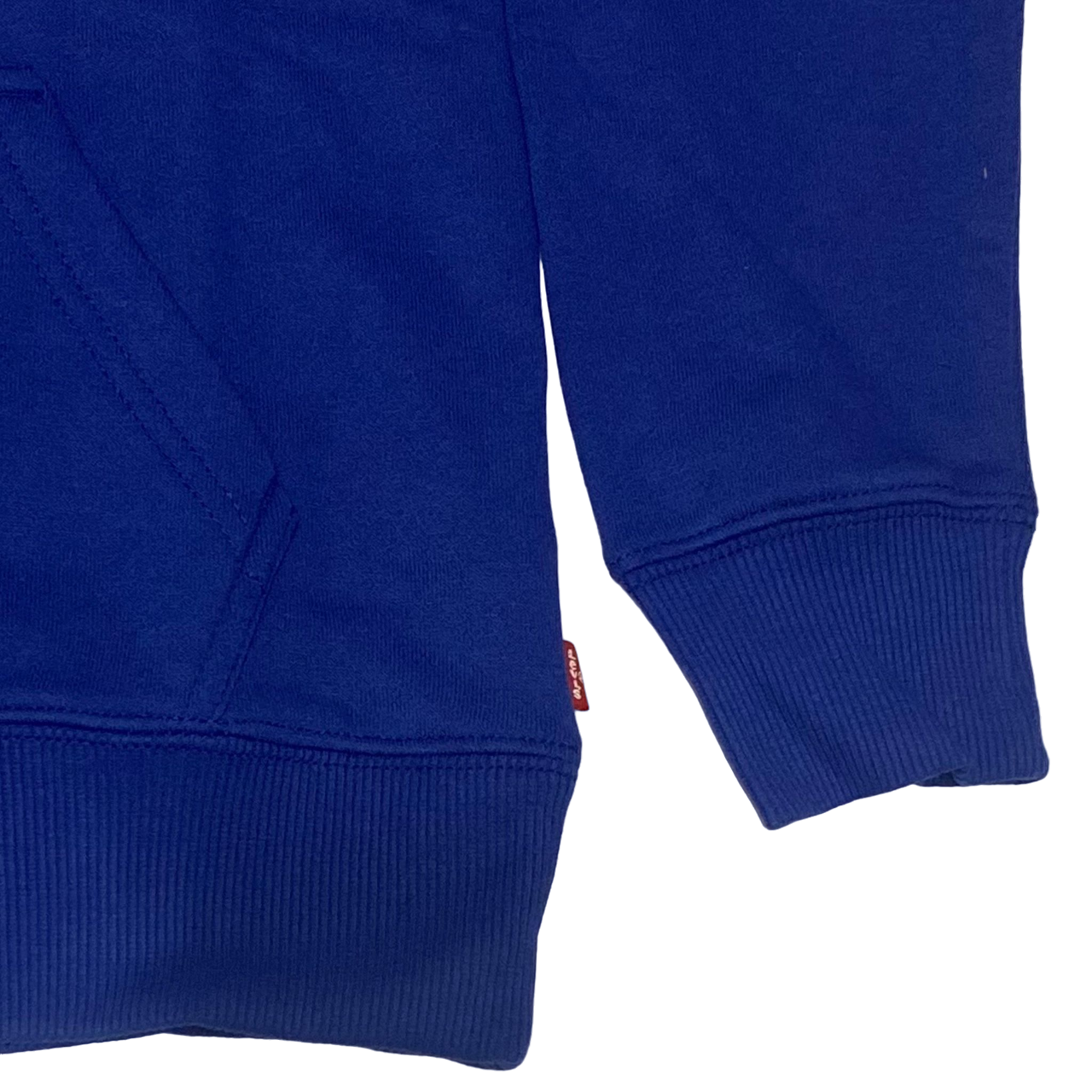 Levi's Kids Felpa da ragazzo con cappuccio grande logo sul petto 9EJ321-U85 azzurro