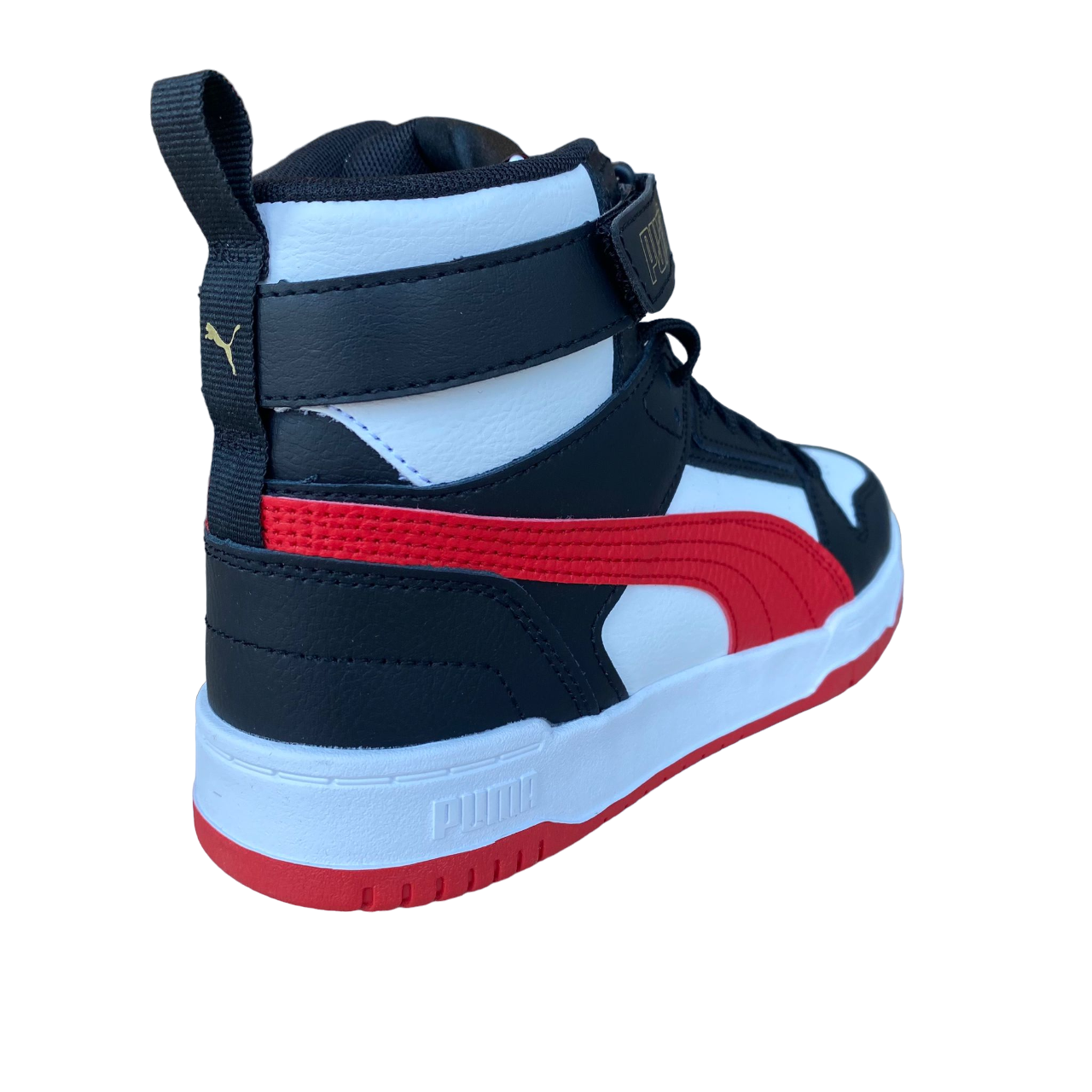 Puma boy's sneakers shoe RBD Game 386172 08 white-red-black-gold