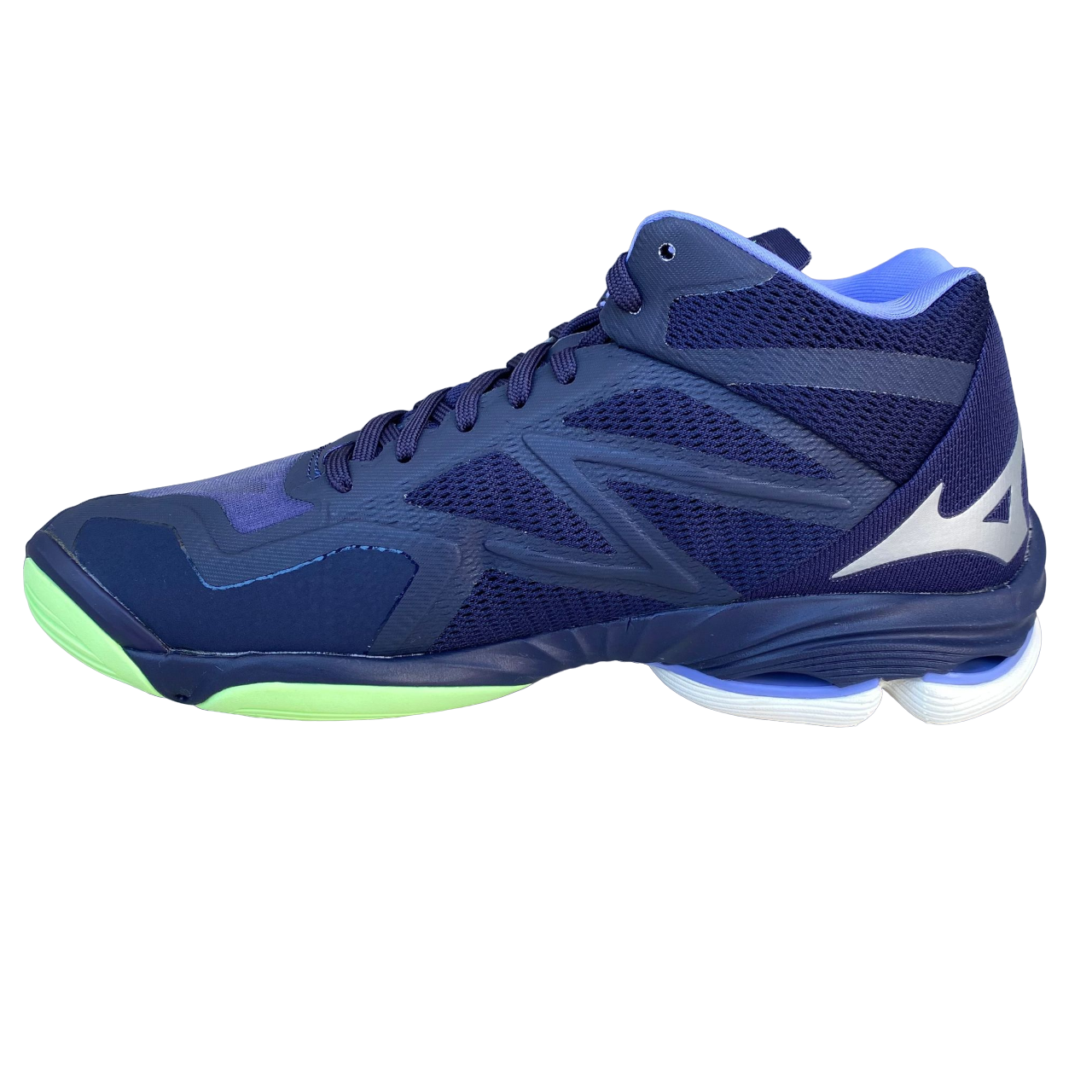 Mizuno Wave Lightning Z7 blue-green men's high volleyball shoe
