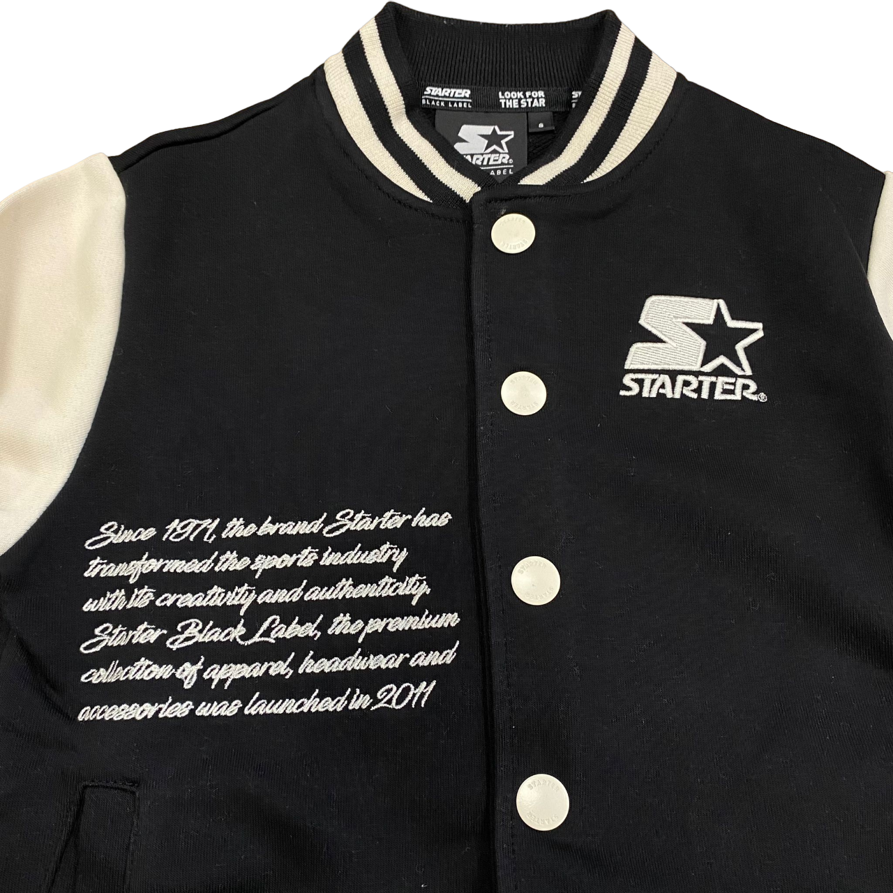 Starter giubbino bomber in felpa da ragazzi 1106 UB ST nero