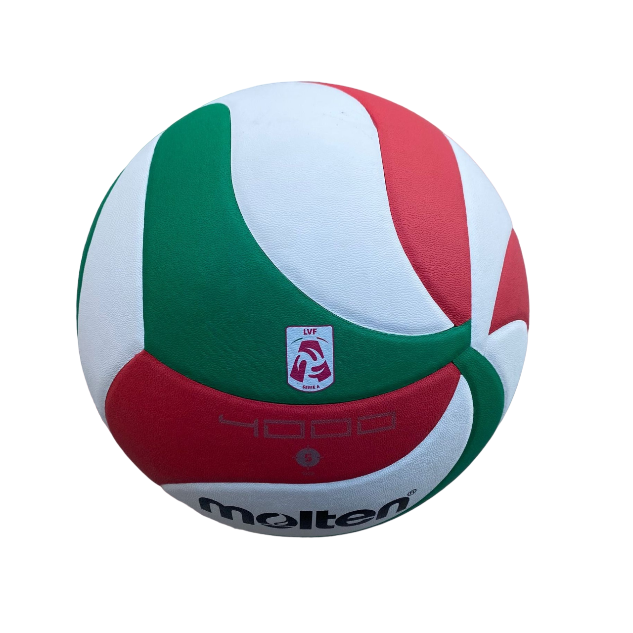 Molten Pallone da pallavolo da allenamento V5M4000 approvato FIVB verde-bianco-rosso misura 5