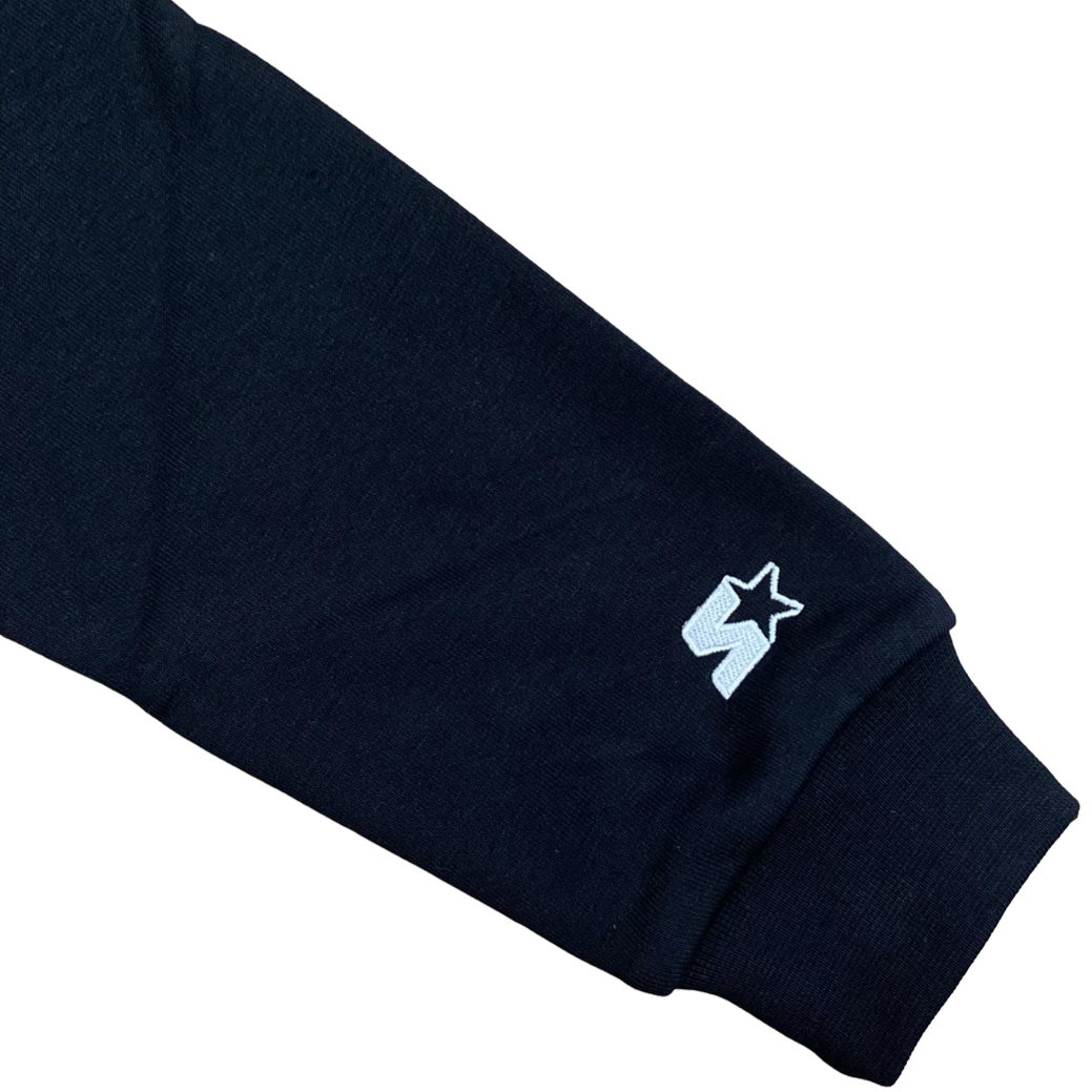 Starter Felpa con cappuccio e zip intera da ragazzo con stampe 1114 UB ST nero