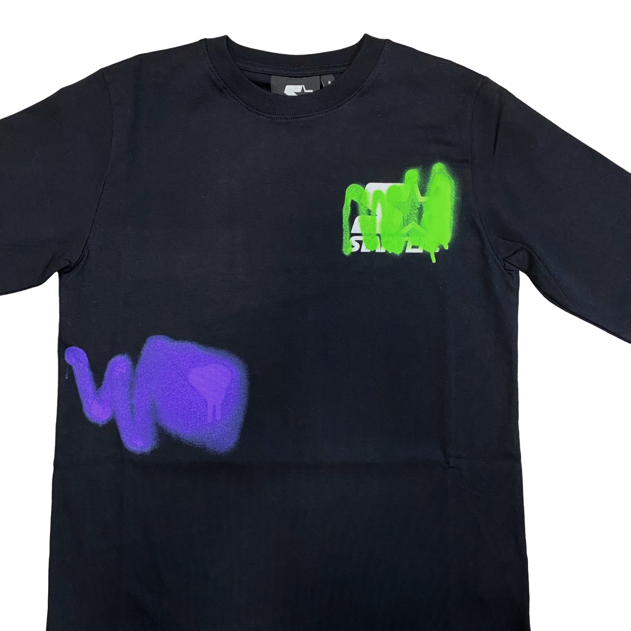 Starter T-shirt manica lunga con stampe da ragazzo 1115 UB ST nero