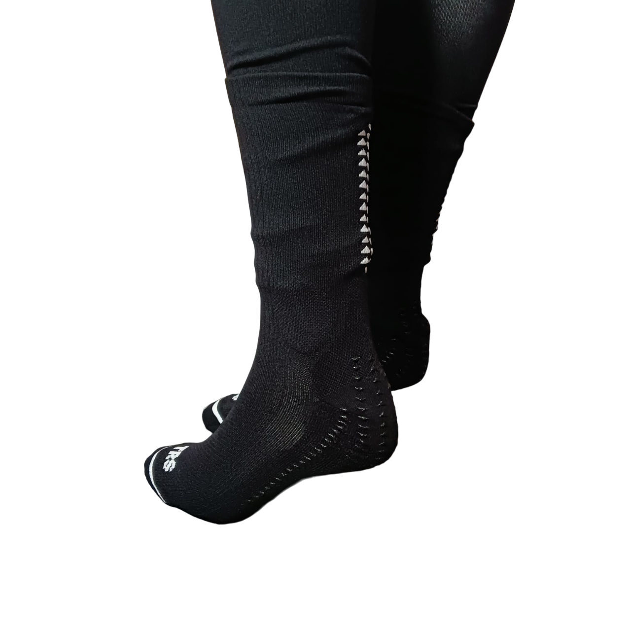 TRS calza tecnica da calcio + scaldamuscolo P644+P777 nero