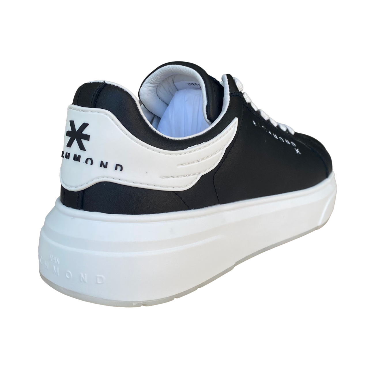 John Richmond men's leather sneakers shoe Action 20007/CP B black