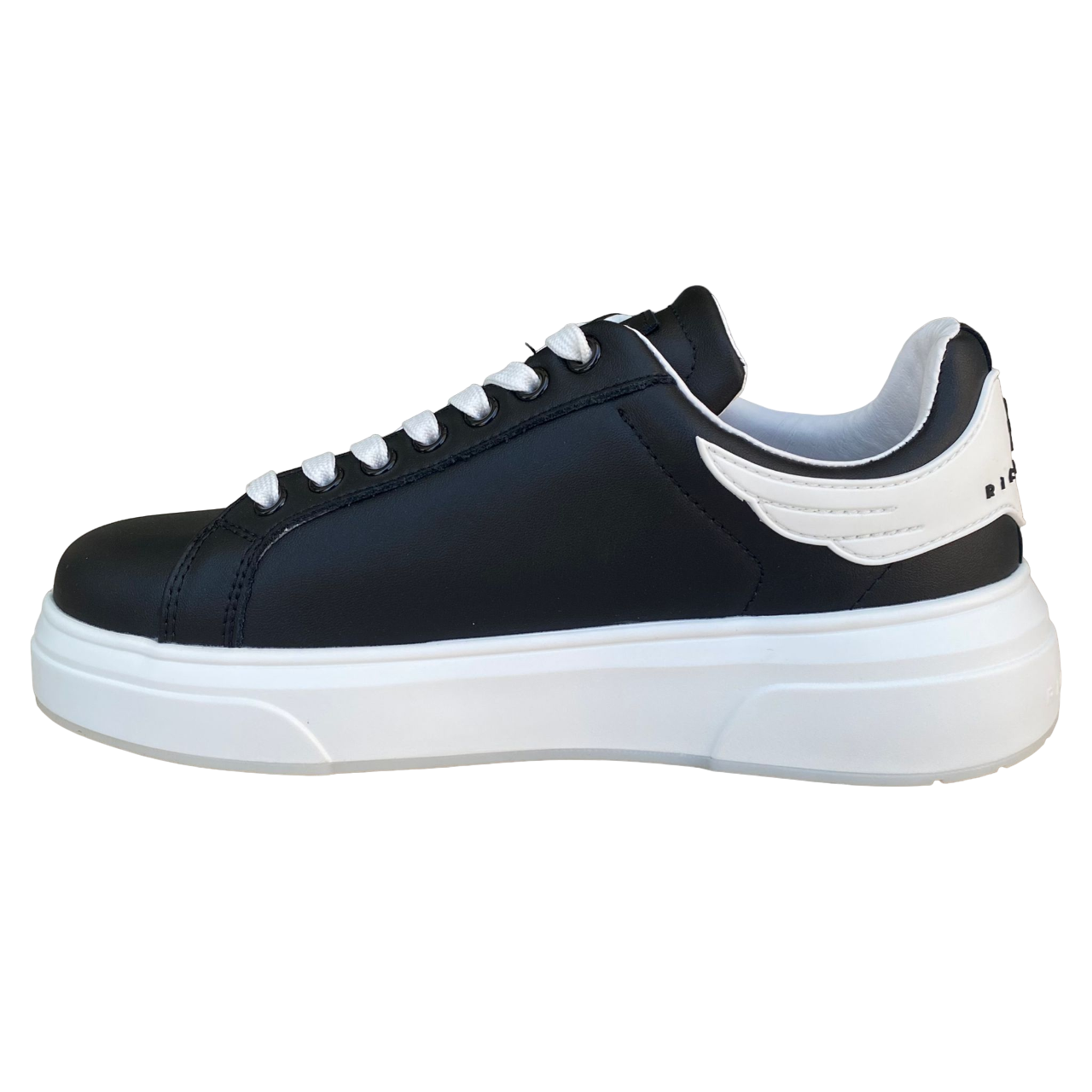 John Richmond men's leather sneakers shoe Action 20007/CP B black