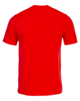 Maglia sportiva Joma Combi uomo 100052.040 corallo fluorescente, tessuto traspirante con girocollo elasticizzato, ideale per calcio e allenamenti