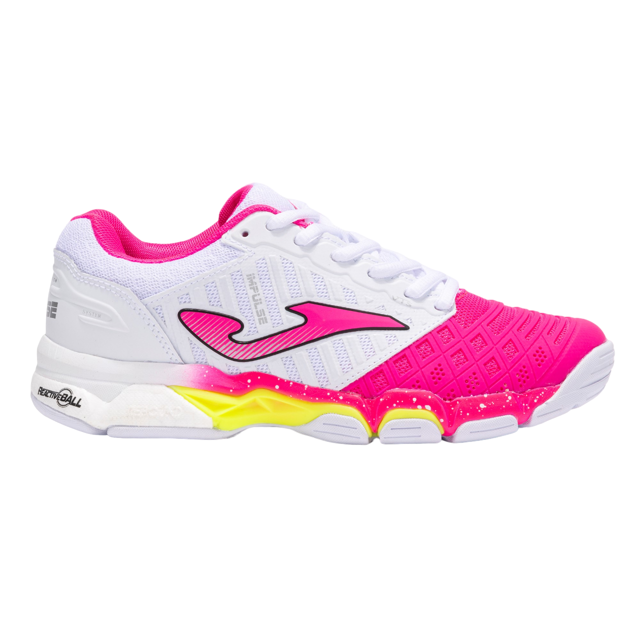Joma scarpa da pallavolo da donna Impulse 2402 bianco rosa