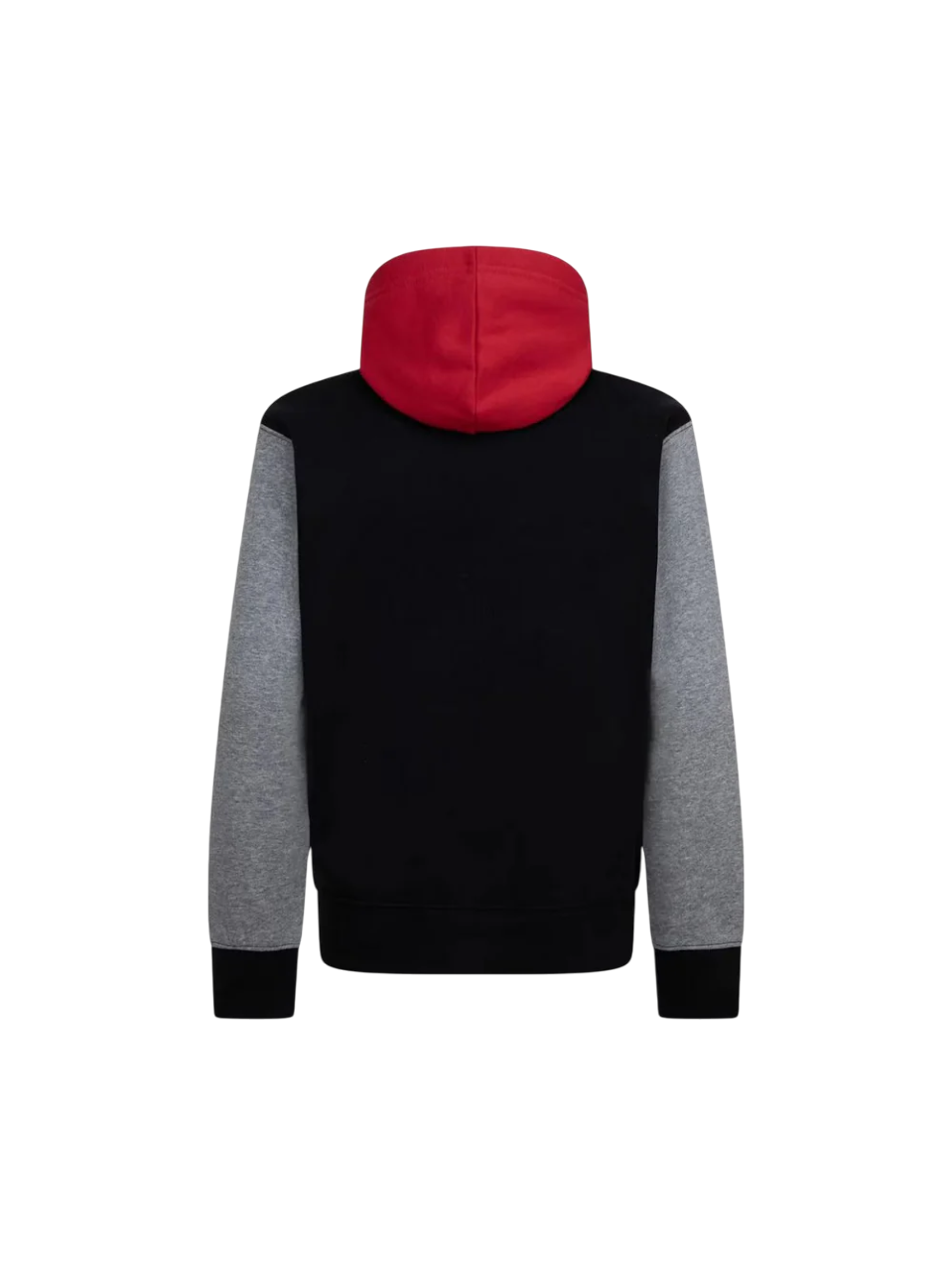 Jordan felpa con cappuccio da ragazzi 95D392-KR5 rosso-nero1