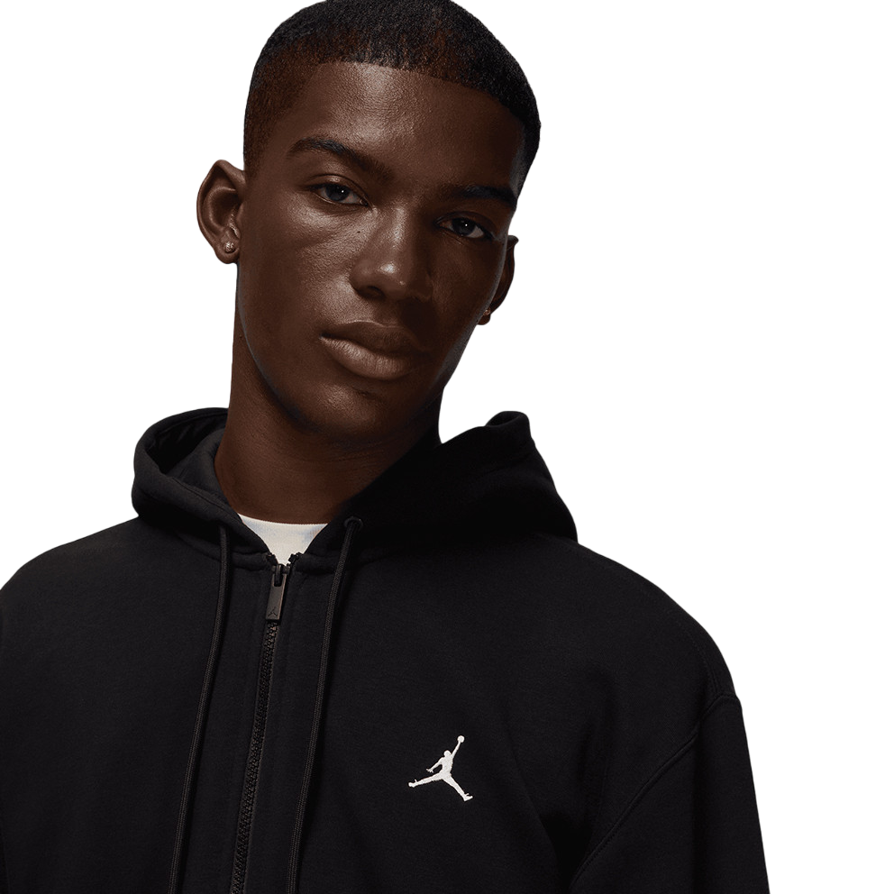 Jordan felpa con cappuccio e cerniera intera Brooklyn Fleece FV7289-010 nero