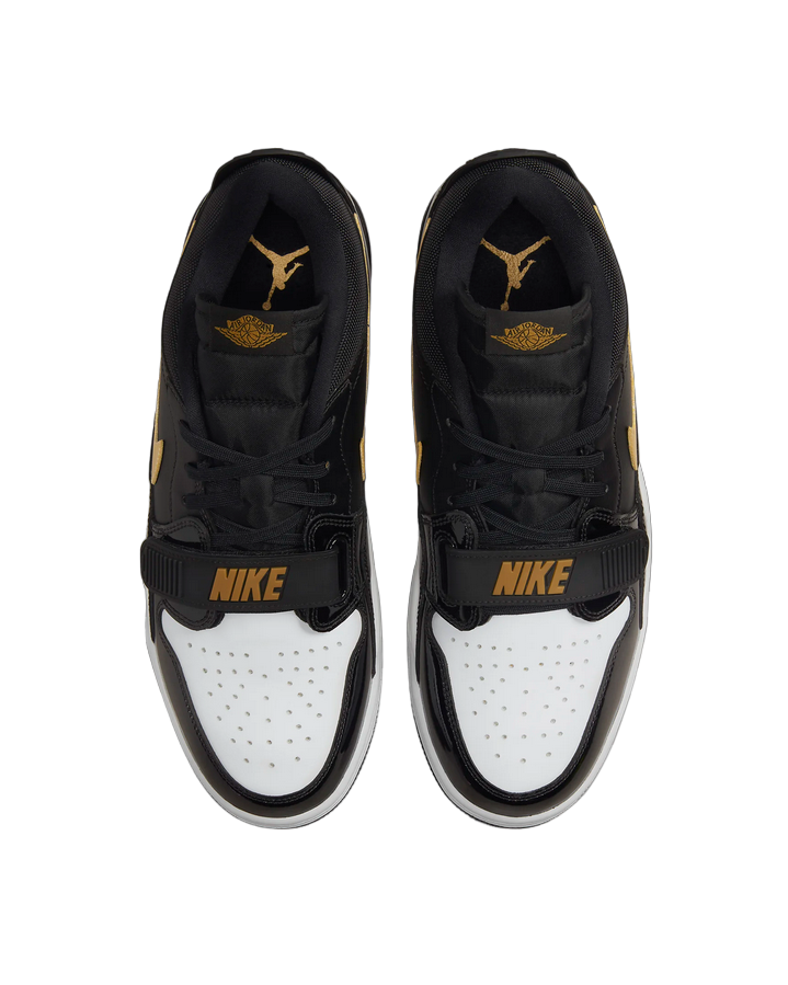 Jordan men's sneakers shoe Air Jordan Legacy 312 Low black gold white