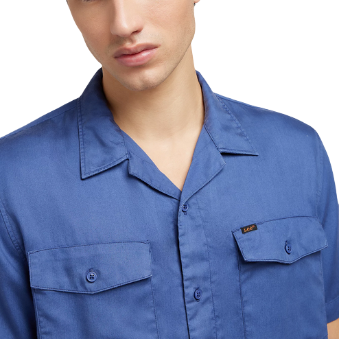 Lee camicia da uomo manica corta Chetopa 112349046 blu