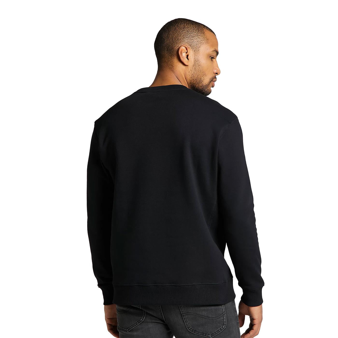 Lee Men's Crewneck Sweatshirt Plain Crew Sweatshrt L81ITJ01 black