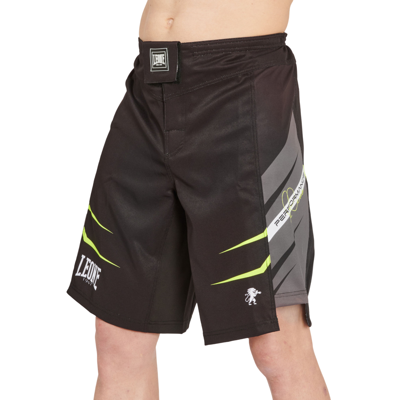 Leone Pantaloncino da MMA Revo AB957F nero-fluo