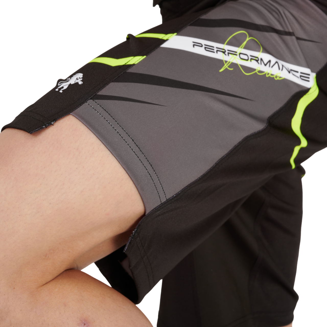 Leone Pantaloncino da MMA Revo AB957F nero-fluo