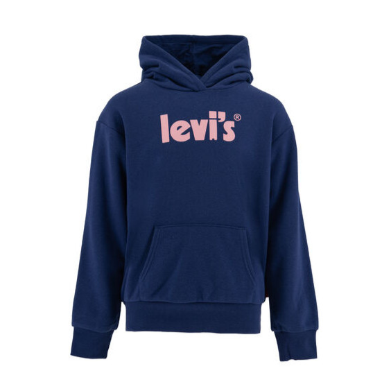 Levi's Felpa da ragazza con cappuccio e stampa logo avanti 3EF958 4EF958 BA5 blu