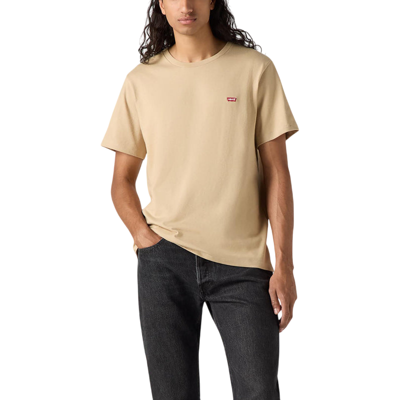 Levi's Maglietta manica corta girocollo da uomo Original Little Logo 566050261 sabbia