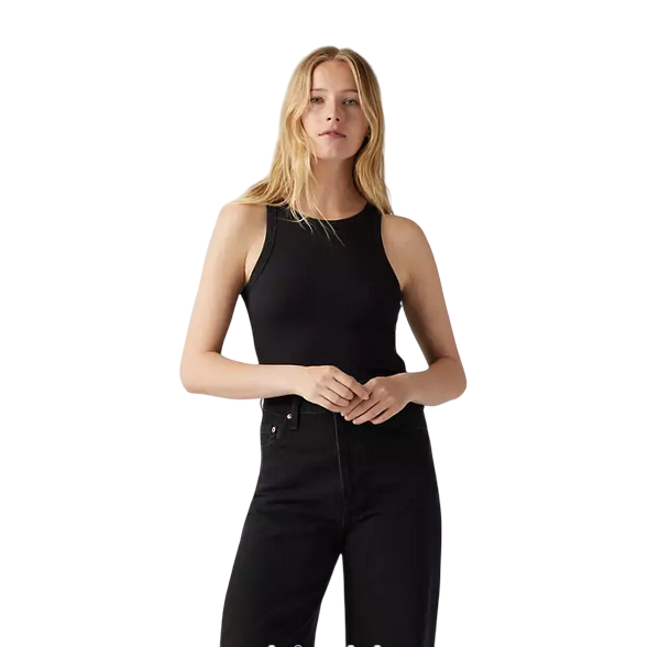 Levi's canotta da donna con scollo alto Dreamy A73260000 nero