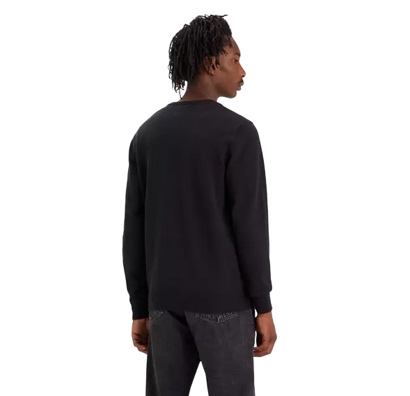 Levi's maglia girocollo da uomo Lightweight Housemark A72070001 nero