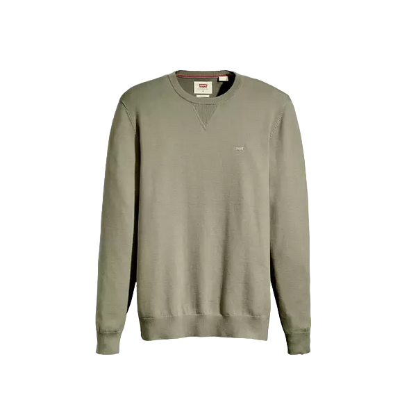 Levi's maglia girocollo da uomo Lightweight Housemark A72070004 oliva