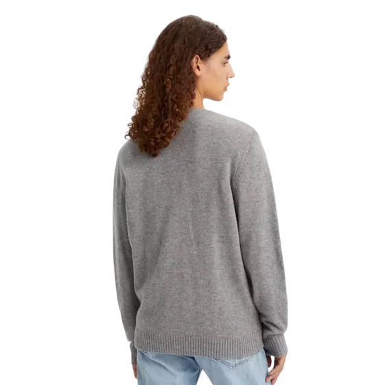 Levi's maglioncino girocollo da uomo Housemark A43200000 grigio