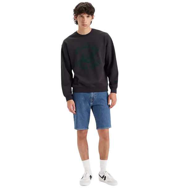 Levi's pantaloncino in jeans da uomo 405 Short 39864-0137 blu medio