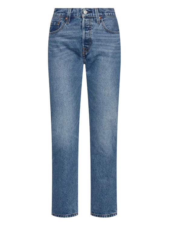 Levi's short women's jeans trousers 501 Cropped 36200-0236 medium blue