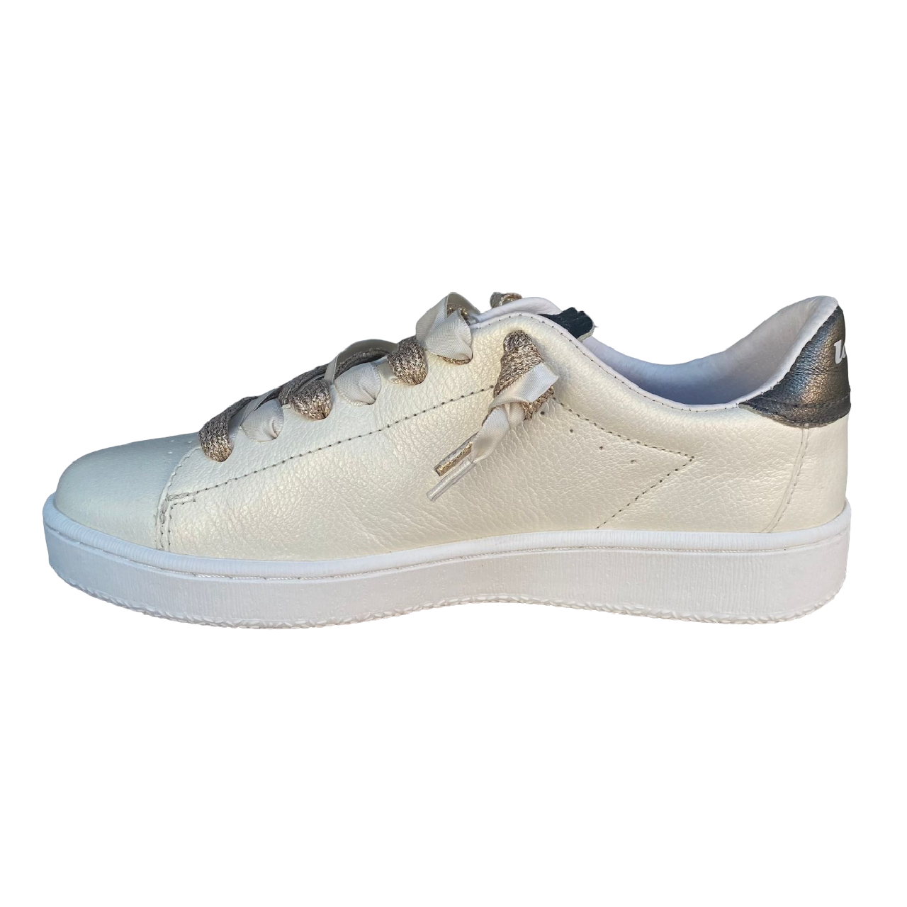 Sneakers Lotto Leggenda Autograph Pearl bianco antico da donna con dettagli in suede e logo in rilievo