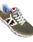 Lotto Leggenda scarpa sneakers da uomo Tokyo Ginza PRT 222656 DC0 oliva-nero-rosso