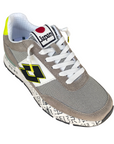 Lotto Leggenda scarpa sneakers da uomo Tokyo Ginza PRT 222656 DCM grigio-nero-verde acacia