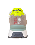 Lotto Leggenda scarpa sneakers da uomo Tokyo Ginza PRT 222656 DCM grigio-nero-verde acacia