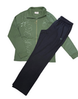 Lotto tuta sportiva da donna in cotone Lynda 222293 D7Q verde-grigio