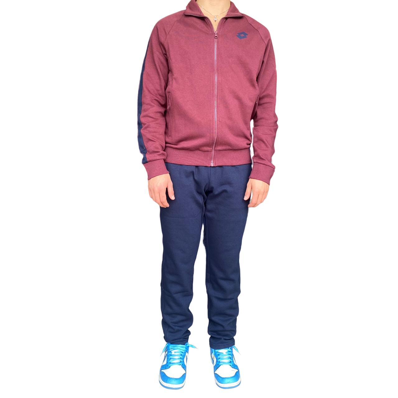 Lotto tuta sportiva da uomo More VIII 220226 B7M vino-blu