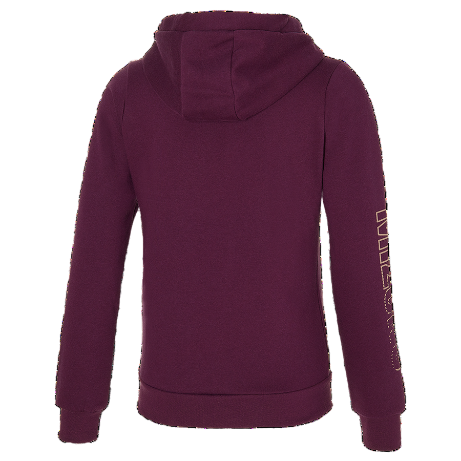 Mizuno Felpa da donna con cappuccio e cerniera Athetic K2GC270181 vino