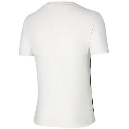 Mizuno maglietta manica corta da uomo in tessuto tecnico Shadow Graphic 62GA2002 01 bianco