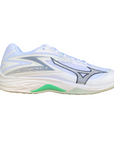 Scarpe da pallavolo Mizuno Lightning Star Z7 modello V1GD230316 colore bianco per junior, 7ª generazione specializzata per giovani pallavolisti, vista esterna