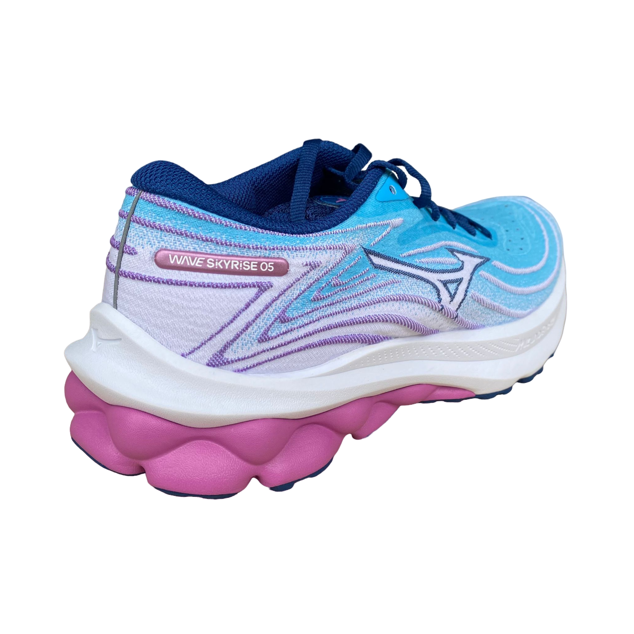 Mizuno women's running shoe Wave Skyrise 5 J1GD240923 light blue hyacinth