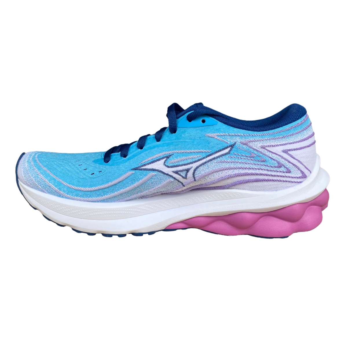 Mizuno women's running shoe Wave Skyrise 5 J1GD240923 light blue hyacinth