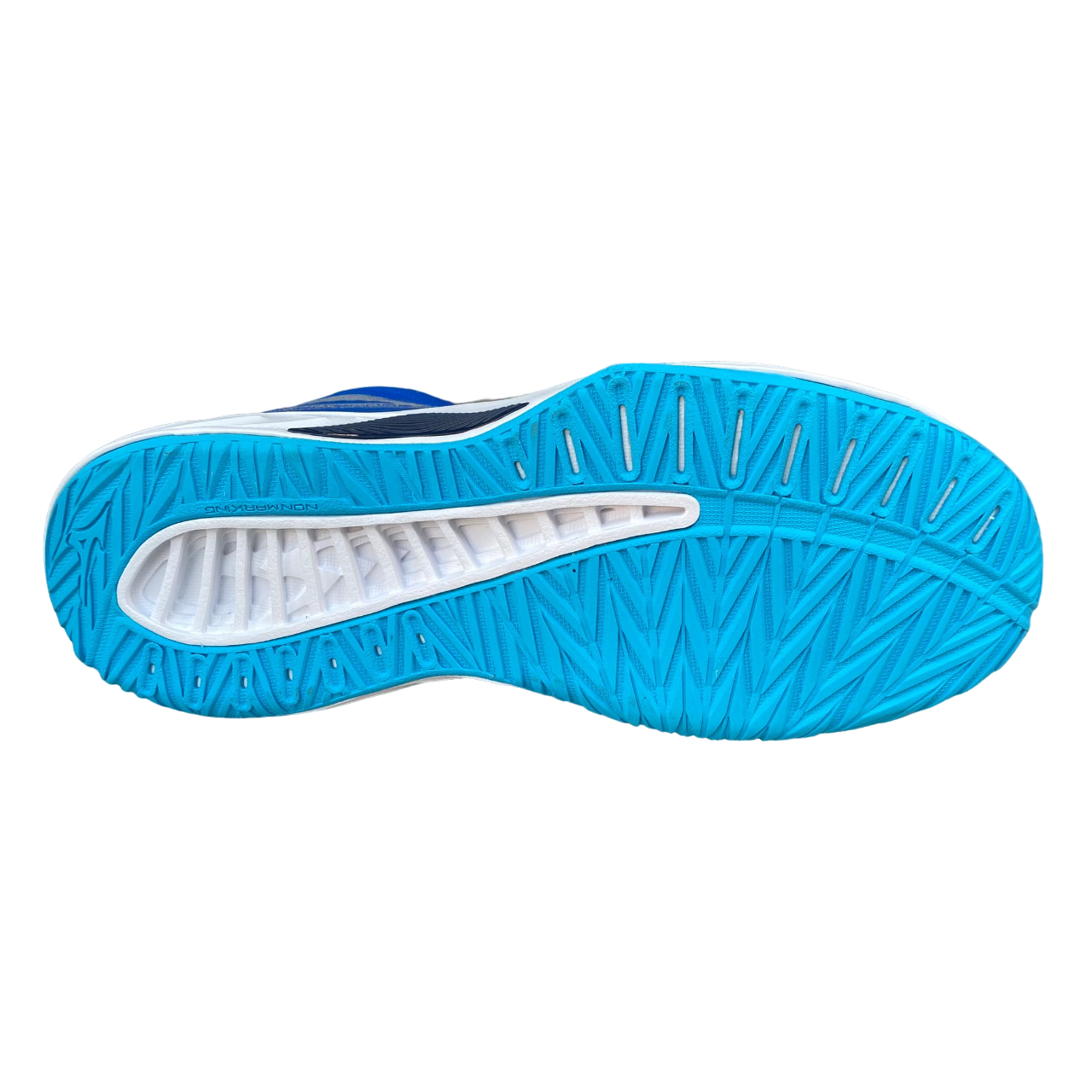 Mizuno scarpa da pallavolo da uomo Thunder Blade Z Mid V1GA237501 blu chiaro-bianco