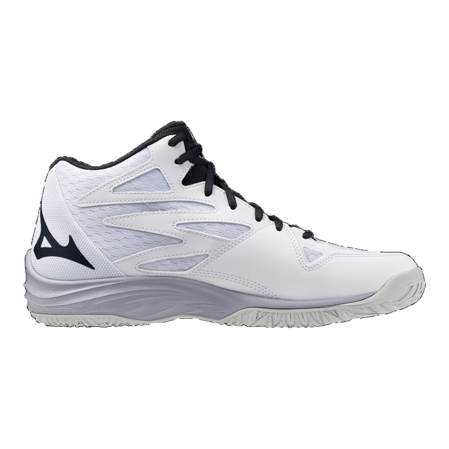 Mizuno scarpa da pallavolo da uomo Thunder Blade Z Mid V1GA237596 bianco-rosso