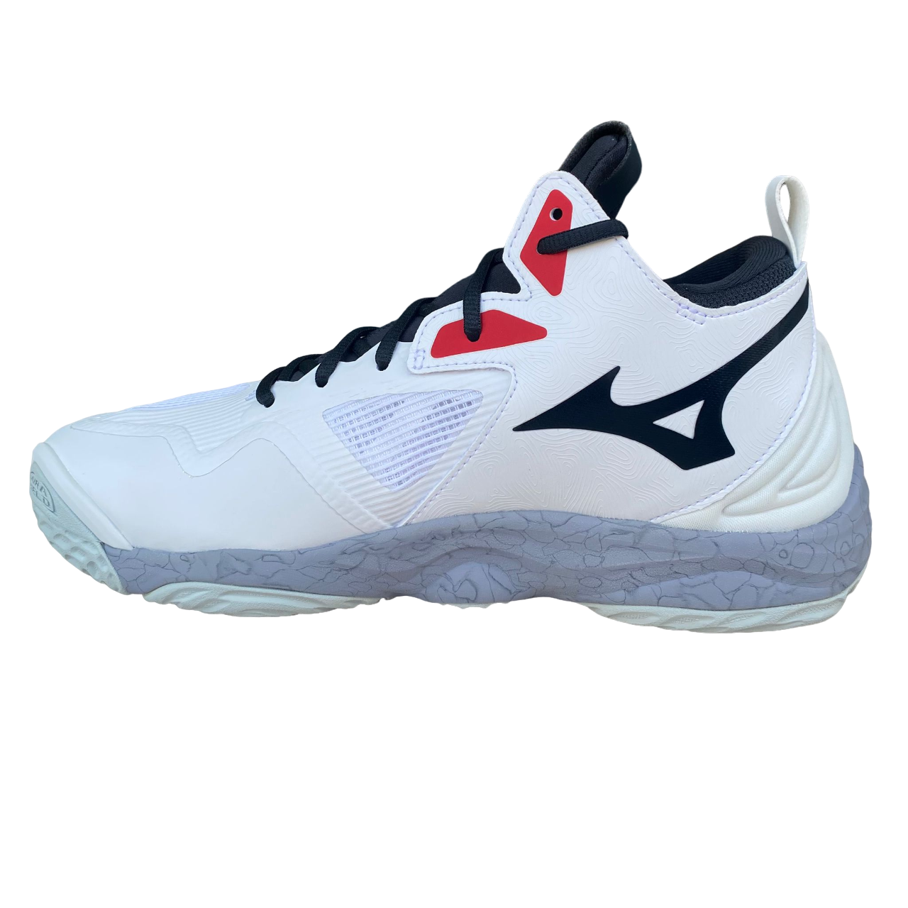 Mizuno scarpa da pallavolo da uomo Wave Momentum 3 Mid V1GA231796 bianco-salsa-nero