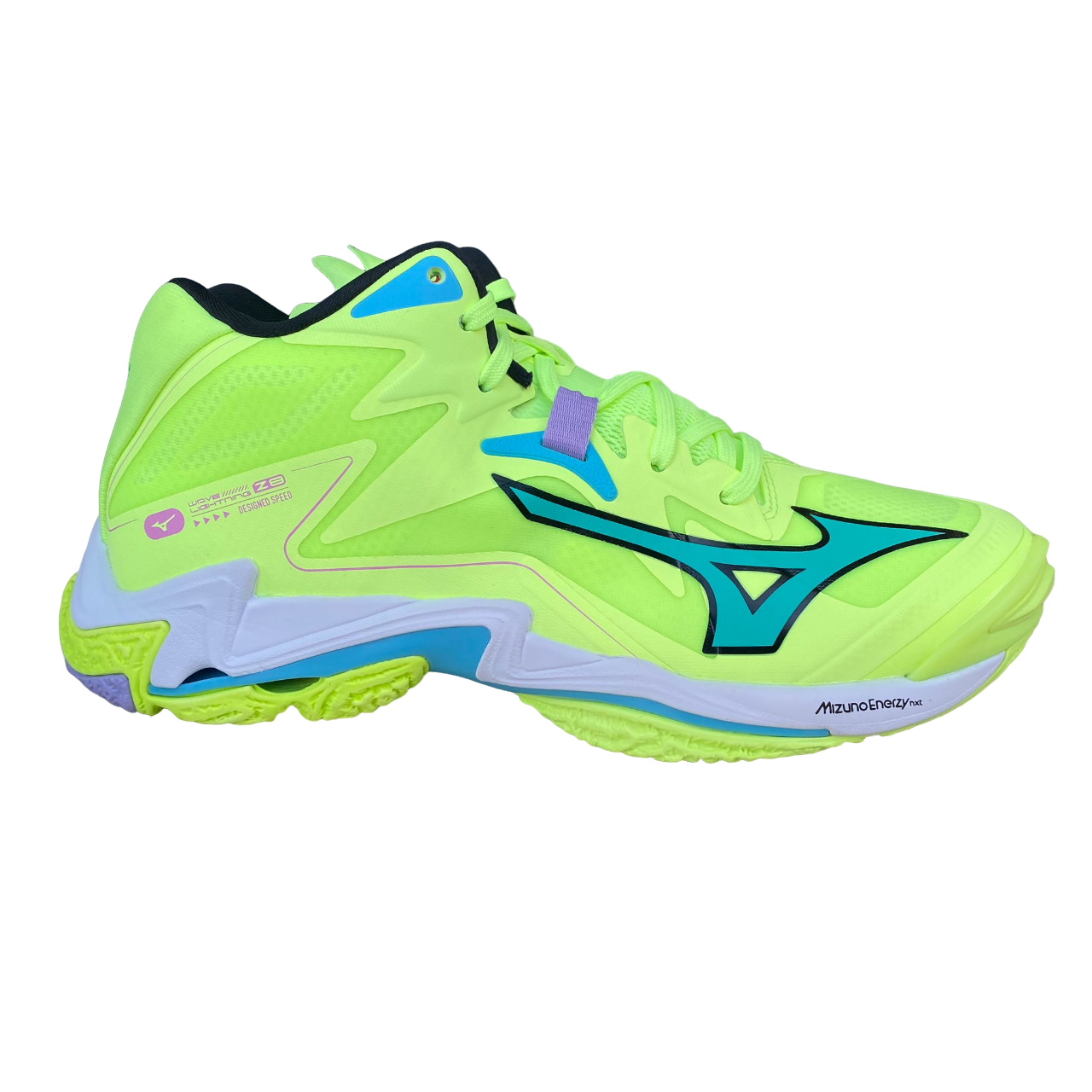 Mizuno scarpa da uomo da pallavolo Wave Lightning Z8 Mid V1GA240511 lime-nero