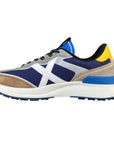 Munich Dinamix 09 8862009 Sneakers Uomo Blu-Beige Urbane Vista Laterale Interno