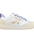 Munich Legit 100 8908100 Sneakers Donna Bianco-Viola Pelle Vitello Vista Laterale